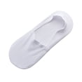 thumbnail image 2 of GZWYHT No Show Socks,Dress Socks 5 Pair Of Fashion Man Antiskid Invisible Low Cut Socks Anti-slip Toe Ankle Sock Flat Socks,Mens Socks, White, 2 of 2