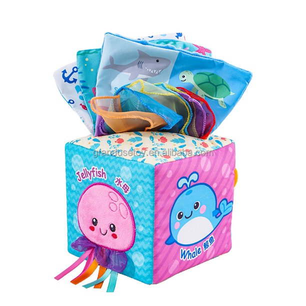 Nuevo diseño 2023 en forma de cubo con animales y letras para peluche lindo personalizado al por mayor