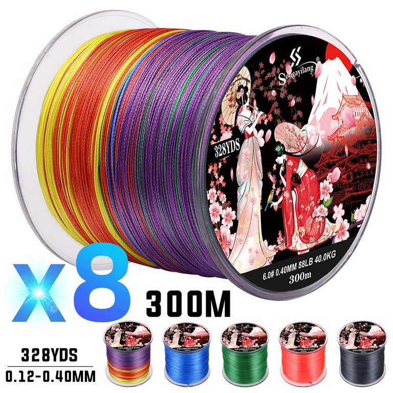 Sougayilang 8 Strands Braided Fishing Line 100M 300M Multifilament Carp Fishing  Japanese Braided Wire Fishing Accessorie PE Line 