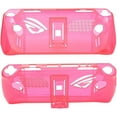thumbnail image 2 of elitegadget Case for ASUS ROG Ally RC71L - Transparent Clear Hard Plastic Shell Protective Kickstand Case Cover for ASUS ROG Ally 7" inch (2023) (Transparent Light Red), 2 of 4