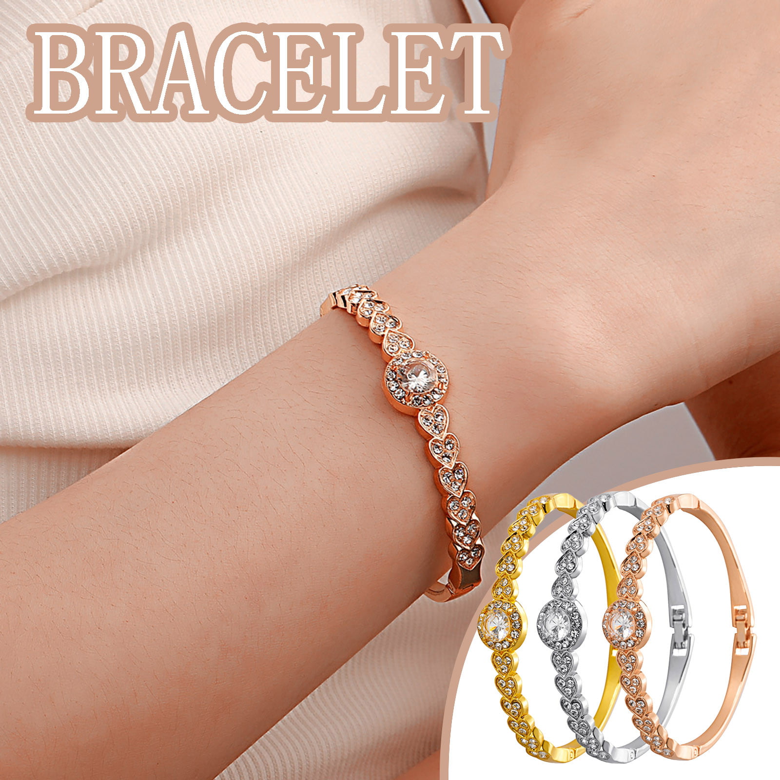 Details about   3 Ct Princess Cut Emerald & Diamond Bangle Bracelet 14K Yellow Gold Finish 