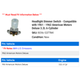thumbnail image 2 of Headlight Dimmer Switch - Compatible with 1961 - 1962 American Motors Deluxe 3.2L 6-Cylinder, 2 of 2