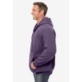 thumbnail image 3 of Kingsize Men's Big & Tall Fleece Zip-front Hoodie Jacket, 3 of 6