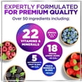 thumbnail image 3 of Liquid Multivitamin - Sugar Free Daily Multi Vitamin for Women, Men & Kids, Vitamins A, C, D, B-12, Biotin & Zinc - Supports Faster Hair Growth & Skin Wrinkles, Vegan, Non-GMO, Berry Flavor, 15 Fl Oz, 3 of 9