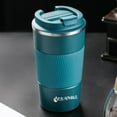 thumbnail image 2 of Aquaphile Vacuum Insulated Coffee Travel Mug Double Walled Reusable Tumbler Cups Blue 17 Fluid Ounces, 2 of 8