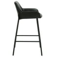 thumbnail image 4 of Inspire Contemporary FauxLeather Metal 26 Inche Counter Stool PU Set of 2 Black, 4 of 6