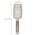 thumbnail image 2 of Fashion Curved Vent Brush for Blow Drying Styling Detangling Hair Brush Row Brush for Short Thick Tangles Curly Hair, 2 of 7