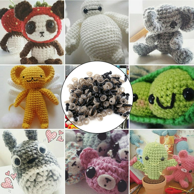 20mm Large Safety Eyes For Amigurumi Big Plush Animal Eyes Plastic Craft Crochet  Eyes, Puppet, Bear, Doll Making Supplies For Diy100pcs-mix