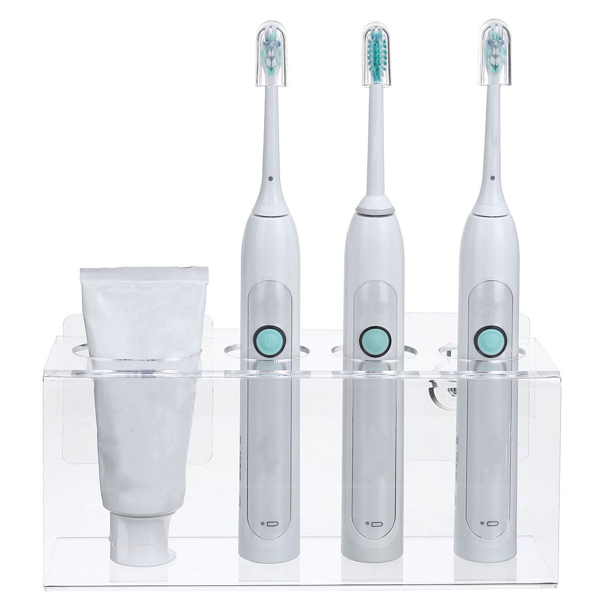 Wall Mounted Electric Toothbrush Holder & Toothpaste Holder Bathroom Organiser 