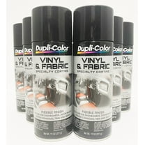 Duplicolor HVP104 - 6 Pack Vinyl & Fabric Spray Paint Gloss Black - 11 oz