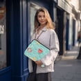 thumbnail image 6 of FORMRS 15"-15.6" Laptop Sleeve Protective Case Soft Carrying Quilted Computer Bag Cover, Blue Beach Pattern, 6 of 7