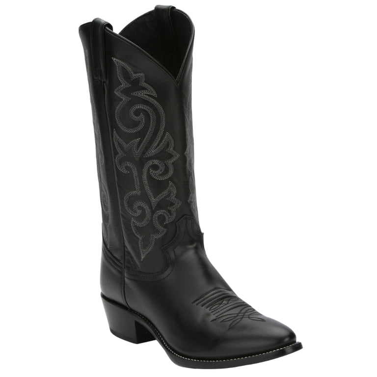 Justin Boots Mens Buck 13 Inch Round Toe Cowboy Mid Calf 