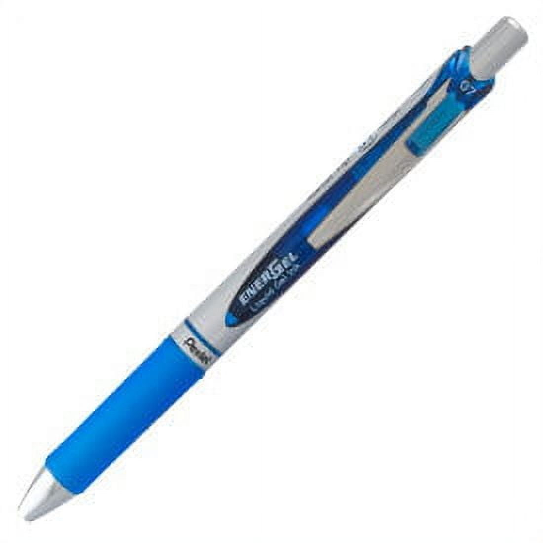 Pentel EnerGel RTX Retractable Liquid Gel Pen, (0.7mm) Metal Tip, Medium Line, Blue Ink, 2 Each, for Adults, Teens, Children and Seniors.