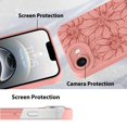thumbnail image 4 of Funda de teléfono MZELQ para iPhone 16E de silicona con estampado floral negro, 4 of 6