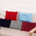 thumbnail image 4 of Convenient Ultralight Inflatable PVC Flocking Air Pillow Sleep Cushion Head Rest Support for Travel Office Hiking Beach Car Plane Dark Purple Dark Purple, 4 of 4