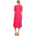 thumbnail image 4 of Women's A-Line Short Sleeve Jersey Knit Relaxed Fit Dress, 4 of 5
