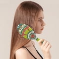 thumbnail image 3 of Vintage Chic Hair Brush with Soft Bristles, Detangling Paddle Comb Featuring Tribal and Rustic Patterns for Daily Use, 3 of 8