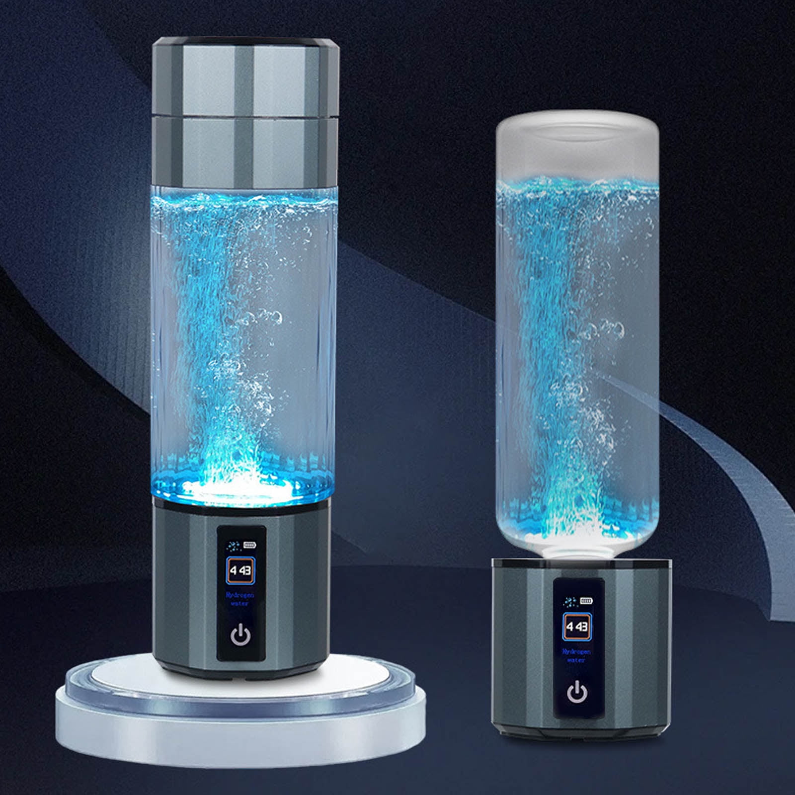 Travel-Friendly Water Bottle, Auto Electrolysis & Sturdy Borosilicate Glass for Daily