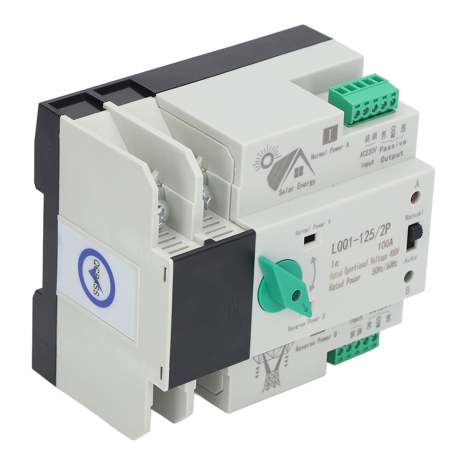 Electrical Selector Switch, PV Aging Resistant Dual Power Automatic