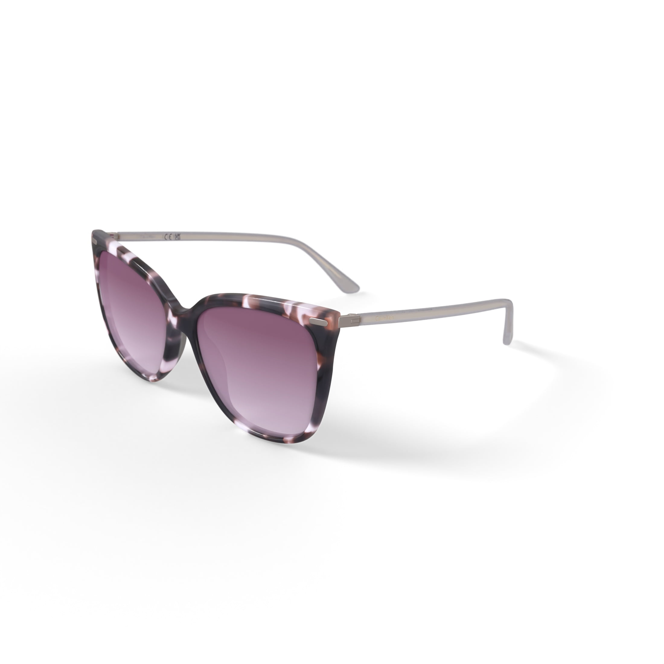 Calvin Klein Ladies Rx'able Sunglass, CK22532S, Rose Tort, 56-16-140, with Case