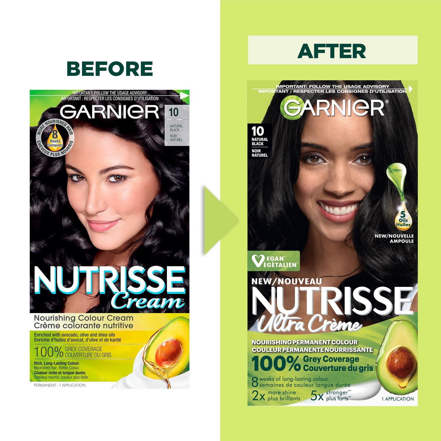 Garnier Nutrisse Ultra Crème, Coloration Permanente, Longue-Durée