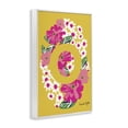 thumbnail image 3 of Stupell Industries Bohemian Floral Bloom Letter O White Framed Giclee Art, 12 x 18, by Hannah Byatt, 3 of 8