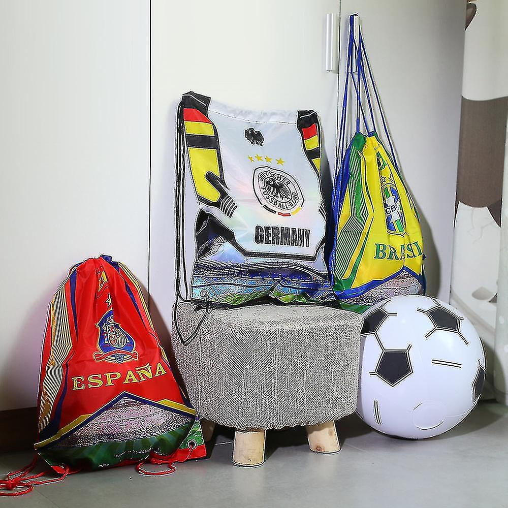 4pcs national Team Gift Football Team Backpack World Cup Backpack Germany Rucksack Ball Bag Shoe Bag Drawstring Shoe Bag Walmart
