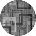 thumbnail image 1 of Ahgly Company Indoor Round Oriental Gray Modern Area Rugs, 3' Round, 1 of 4