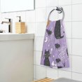 thumbnail image 3 of Yayeee 100% Cotton Hand Towels for Bathroom 16" x 28" Soft Absorbent Kitchen Towel, Halloween Cats, 3 of 7