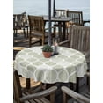 thumbnail image 2 of Outdoor Tablecloth with Umbrella Hole Zipper Sage Green Geometric Round Tablecloth 60" Waterproof Outside Table Cloth Moroccan Chic Abstract Plaid Art Patio Table Cover Tablecloths for Picnic Party, 2 of 8