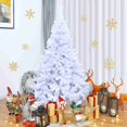 thumbnail image 1 of Costway 6Ft Hinged Artificial Christmas Tree Premium Pine Tree 1000 Tips w/ Metal Stand, 1 of 10