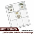 thumbnail image 2 of Certified Coin Pages Lighthouse Encap Graded Slab Album 2 Sheets NGC PCGS GP H/P, 2 of 10