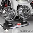 thumbnail image 2 of Ventilador de coche, camión, refrigeración, minivan, doble cabezal, ventilador eléctrico silencioso para coche, 2 of 4