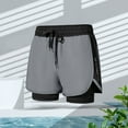 thumbnail image 4 of Zoeecloth Swim Trunks Shorts for Mens with Lining 2 in 1 Quick Dry Bathing Suits for Men Swim Shorts Swimwear Solid Color Swim Shorts M-4XL, 4 of 9