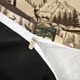 thumbnail image 4 of meiyoeat Retro Woodland Deer Duvet Cover Queen For Adults,Rustic Mountain Bear Pine Queen Bedding For Men,Black Reversible,3pcs(No Comforter), 4 of 6