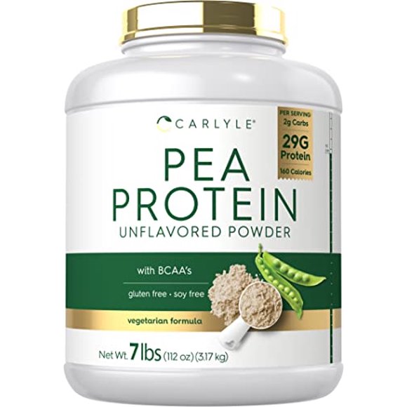 Proteína en polvo Carlyle Pea, 3,18 kg, sin sabor, 29 g de proteína