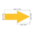 thumbnail image 2 of Unique Bargains Directional Arrow Sticker, 12' PVC Arrow Removable Adhesive Decals for Wall Floor Marking, Yellow, 24Pack, 2 of 6