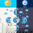 thumbnail image 2 of Fmxomd Glow in The Dark Moon Wall Decals Luminous Cloud Moon Star Wall Sticker Glow in The Dark Stickers for Ceiling Boho Wall Decor for K-i-ds B-o-ys G-i-r-ls Bedroom, 2 of 5