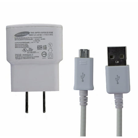 Samsung (ETA0U61JWE) 1A Travel Charger & Cable for Micro USB Devices - White (Used) Brand New OEM Samsung ETA0U61JWE White Universal 1.0 Amp Micro Home Travel Charger and Micro USB Cable For Samsung Galaxy S4 M919 i9500  and will work with all other devices with a micro charging port. **Item comes in bulk packaging.** color: White type: Wall Charger compatible brand: For Samsung connectivity: Micro USB items included: Wall Charger number of ports: 1 design/finish: Plain material: Plastic