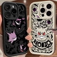 thumbnail image 2 of Gengar-funda de Pokémon para teléfono móvil, carcasa trasera a prueba de golpes para iPhone 16, 15, 14, 13, 12 Mini, 11 Pro Max, 16 Plus, X, XS, 15Pro, 2 of 5