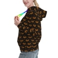 thumbnail image 2 of Lsque Halloween Pumpkins1 Pattern Casual Women's Hoodie,Hooded Sweatshirt with Kangaroo Pocket,Pullover Hoodie with Eye-catching Drawstrings-Medium, 2 of 7