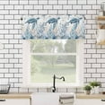thumbnail image 4 of Kitchen Curtains Valances for Small Windows, Summer Ocean Sea Life Short Curtain Valance for Living Room, Blue Coral Shell Conch Starfish Sea Turtle Rod Pocket Blinds Window Printed Drapes 54x18 Inch, 4 of 6