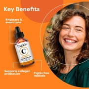 TruSkin Vitamin C Facial Serum, Anti-Aging Blend for Brighter-Looking Skin with Soothing Squalane, 2 fl oz