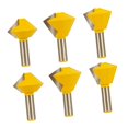 thumbnail image 1 of De Brocas Para Enrutador Shamjiam Boca de 6 Piezas 1/2 12.7 mm, 1 of 8