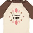 thumbnail image 4 of Inktastic Cousin Crew with Pink Flowers Girls Long Sleeve Baby Bodysuit, 4 of 5