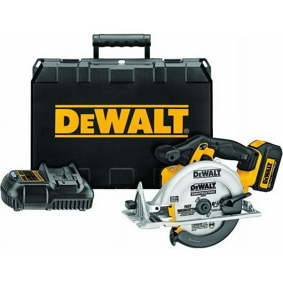 DEWALT 20V Max Lithium-Ion Circular Saw - Brushless, 6.5 In Blade, 3700 RPM, Lightweight - Yellow
