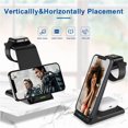 thumbnail image 2 of Tignapoo Triple Device Wireless Charging Dock - White, Fast Charging for iPhone, AirPods, Apple Watch, Qi-Compatible Phones, Stable & Safe with Dual Coil Design, 2 of 6