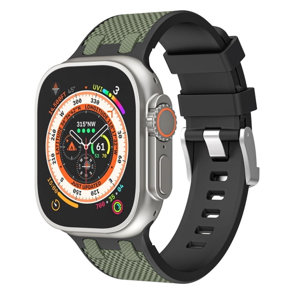 Sports Silicone Watch Band Strap Stainless Steel Buckle For Apple Watch Series 9 8 7 6 5 4 3 2 1 Ultra 1 2 SE 2 42/44/45/49MM