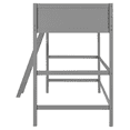 thumbnail image 6 of Tcbosik Loft Bed Twin Size, Bed Frame with Ladder and Guardrail, Wood Slats Support, No Box Spring Needed, Gray, 6 of 9