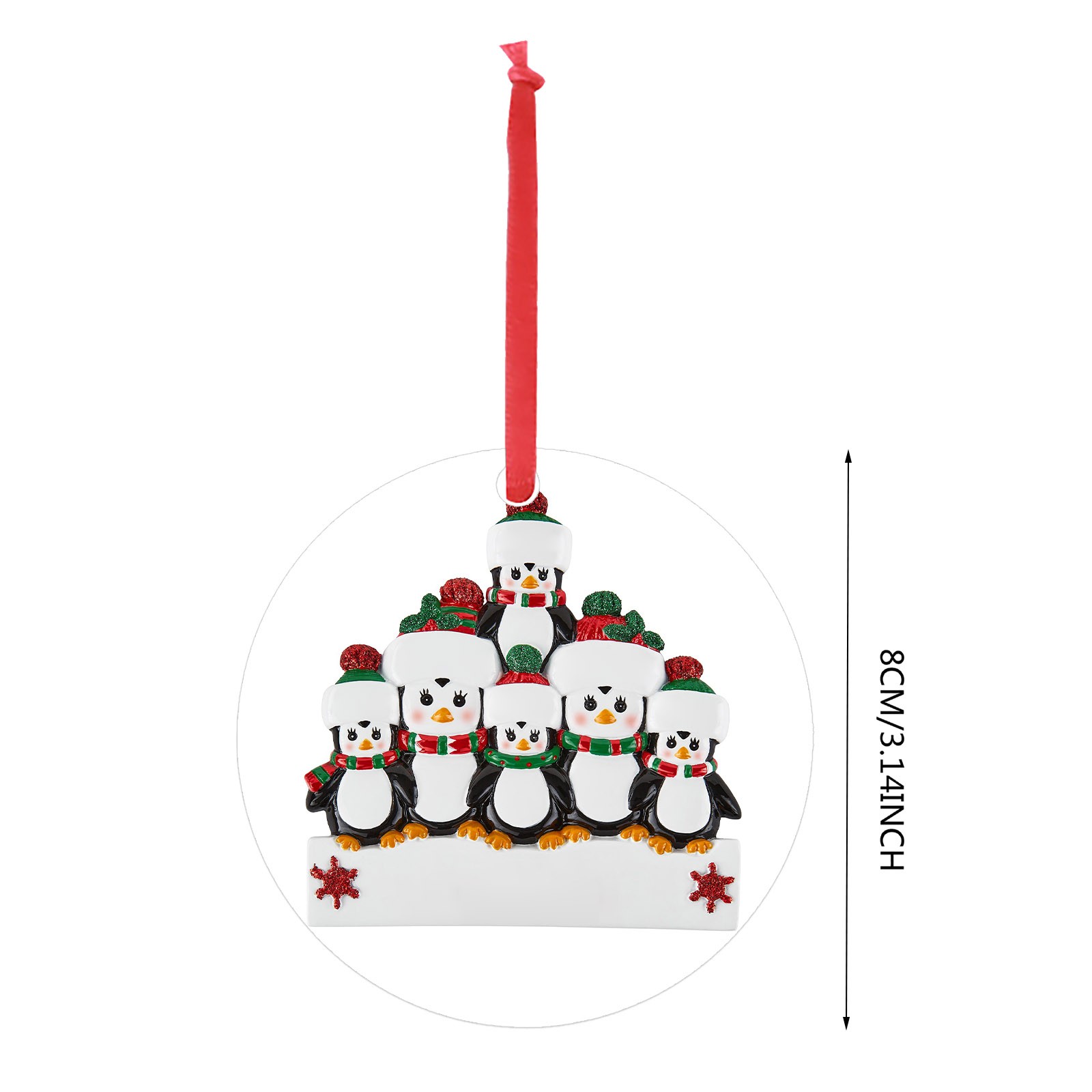 Vikakiooze 2022 PVC Art Personalized Penguin Towel Christmas Pendant Christmas Holiday Decor Christmas Decorations - image 5 of 7